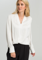 Satinbluse im Tunika-Stil