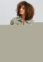 Jeansjacke mit Pailletten-Applikationen