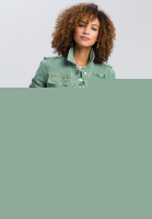Jeansjacke mit Pailletten-Applikationen