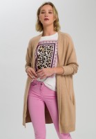 Strickmantel im Cardigan-Stil