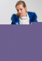 Outdoorjacke im Oversize-Stil mit Echtpelz