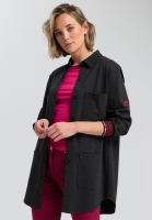 Hemdjacke aus meliertem Jersey