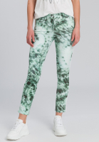 5-Pocket im Batikprint mit Seitenband