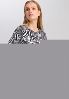 T-Shirt mit Zebra-Print