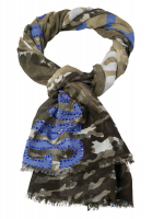 Schal mit abstraktem Camouflageprint