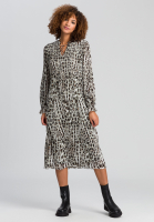 Plisseekleid im auffälligen Animalprint