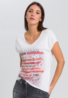 T-Shirt mit Leoparden-Patchworkprint