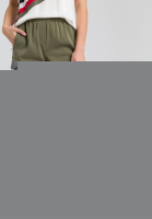Baggyhose aus elastischem Satin