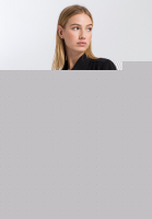 Hemdjacke mit Metallicdetails und Brosche