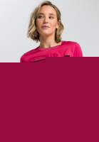 Shirtbluse mit quadratischem Frontprint