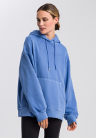 Hoodie mit Motto-Stickerei