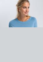 Blusenshirt im Materialmix
