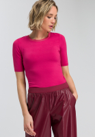 Basicshirt mit Strickrippe