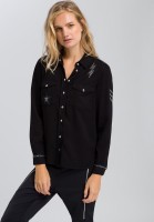 Bluse mit glänzenden Applikationen