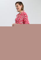 Hemdblusenkleid mit Leopardenmuster