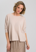 Poncho-Pullover mit Cashmere-Anteil