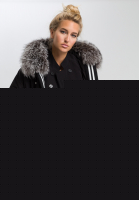 Outdoorjacke im Oversize-Stil mit Echtpelz