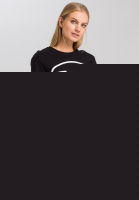 Jerseykleid mit Emblem-Druck