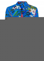 Hemdbluse mit exotischem Print
