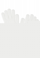 Fingerhandschuhe mit Kontrastkante