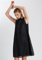 Besticktes Kleid mit Stehkragen