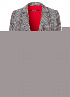 Oversize-Blazer mit Karomuster