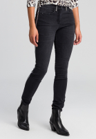 Black Denim mit gestreiftem Seitenband