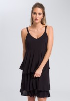 Midikleid in Volants-Optik