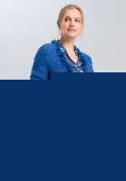 Strickjacke mit Fransenkanten