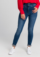 Skinnyjeans mit auffälligen Markendetails
