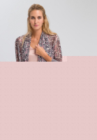 Jerseyjacke mit dunklem Schlangenprint