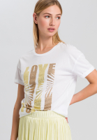 T-Shirt mit Paillettenschrift