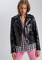 Bikerjacke aus Lackleder
