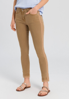 5-Pocket Hose mit Saumfalten im Used-Look