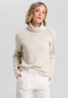 Rollkragenpullover mit Struktur