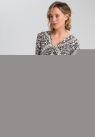 Jerseykleid mit Leoparden-Druck samt Kette