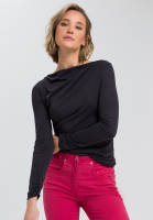 Langarmshirt mit Drappier-Effekt