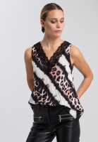 Top mit Leo-Batik-Muster