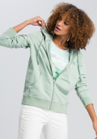 Hoodiejacke aus sommerlichem Sweatmaterial