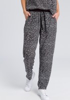 Stoffhose mit Alloverprint