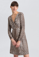 Jerseykleid mit Leoprint