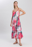 Maxikleid mit Aquarell-Blumenprint