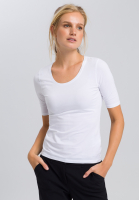 Basicshirt mit kurzen Ärmeln