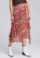 Midirock mit Blumenmuster