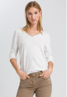 T-Shirt mit Metallkettendetail
