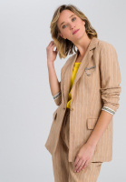Leinenblazer im Streifen-Look