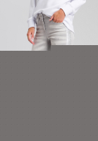 Jeans mit Metallic-Streifen