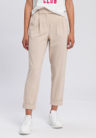 Bundfaltenhose aus Strukturjersey