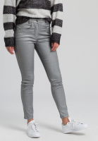 Skinnyjeans mit Metallic-Effekt