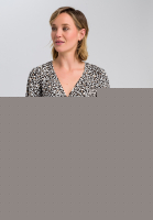 Wickelbluse im Leoparden-Dessin